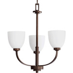 Reyes Chandelier - Oiled Bronze / Satin Opal