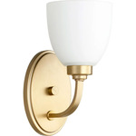 Reyes Wall Sconce - Aged Brass / Satin Opal