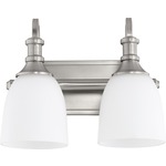 Richmond Bathroom Vanity Light - Satin Opal / Satin Nickel