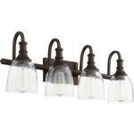 Richmond Bathroom Vanity Light - Clear Seeded / Oiled Bronze