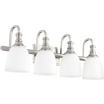 Richmond Bathroom Vanity Light - Satin Opal / Satin Nickel