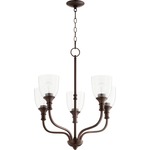 Richmond Chandelier - Clear Seeded / Oiled Bronze