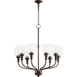 Richmond Chandelier - Clear Seeded / Oiled Bronze