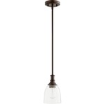 Richmond Mini Pendant - Clear Seeded / Oiled Bronze