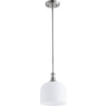 Richmond Pendant - Satin Opal / Satin Nickel