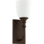 Richmond Wall Light - Satin Opal / Oiled Bronze