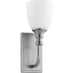 Richmond Wall Light - Satin Opal / Satin Nickel