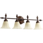 Rio Salado Bathroom Vanity Light - Toasted Sienna / Amber Linen