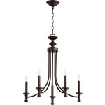 Rossington Bare Chandelier - Oiled Bronze