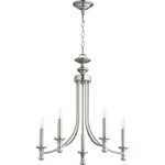 Rossington Bare Chandelier - Satin Nickel