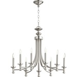 Rossington Bare Chandelier - Satin Nickel