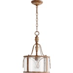Salento Pendant - French Umber / Clear Seeded