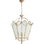 Salento 6906 Pendant - Persian White / Clear Seeded