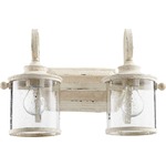 San Miguel Bathroom Vanity Light - Persian White / Clear Seeded