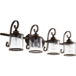 San Miguel Bathroom Vanity Light - Vintage Copper / Clear Seeded