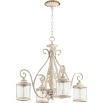 San Miguel Nook Chandelier - Persian White / Clear Seeded