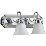 Signature 5094 Bathroom Vanity Light - Faux Alabaster / Chrome