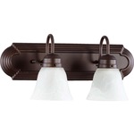 Signature 5094 Bathroom Vanity Light - Faux Alabaster / Oiled Bronze