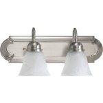 Signature 5094 Bathroom Vanity Light - Faux Alabaster / Satin Nickel