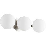 Signature Globe Bathroom Vanity Light - Satin Nickel / Satin Opal