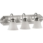 Signature 5094 Bathroom Vanity Light - Faux Alabaster / Satin Nickel