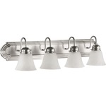 Signature 5094 Bathroom Vanity Light - Faux Alabaster / Satin Nickel