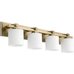 Signature 5369 Bathroom Vanity Light - Aged Brass / Satin Opal