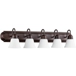 Signature 5094 Bathroom Vanity Light - Satin Opal / Oiled Bronze