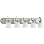 Signature 5094 Bathroom Vanity Light - Satin Opal / Satin Nickel