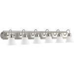 Signature 5094 Bathroom Vanity Light - Satin Opal / Satin Nickel