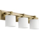 Signature 5369 Bathroom Vanity Light - Aged Brass / Satin Opal