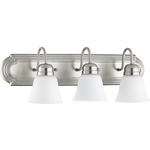 Signature 5094 Bathroom Vanity Light - Satin Opal / Satin Nickel