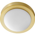 Signature 3305 Ceiling Light Fixture - Aged Brass / Satin Opal