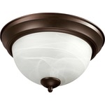 Signature 3066 Ceiling Light Fixture - Oiled Bronze / Faux Alabaster