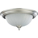 Signature Ceiling Light Fixture - Satin Nickel / Frosted