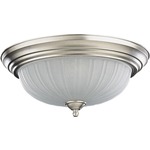 Signature Ceiling Light Fixture - Satin Nickel / Frosted