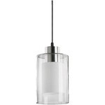 Signature Grey Pendant - Satin Nickel / Grey