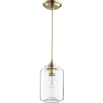 Filament Pendant - Aged Brass / Clear