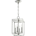 Signature Cuboid Pendant - Polished Nickel