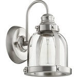 Signature 586 Wall Light - Satin Nickel / Clear