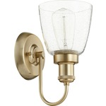Signature 548 Wall Light - Aged Brass / Clear Seeded