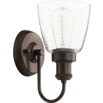 Signature 548 Wall Light - Oiled Bronze / Clear Seeded