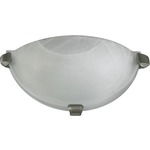 Signature 5629 Wall Light - Faux Alabaster / Satin Nickel