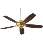 Soho Ceiling Fan - Aged Brass / Walnut-Weathered Oak