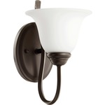 Spencer Wall Sconce - Satin Opal / Oiled Bronze