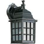 Thomasville Outdoor Wall Light - Black / Frosted