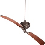 Turner Ceiling Fan - Oiled Bronze / Distressed Vintage Walnut