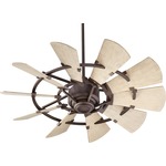 Windmill Indoor / Outdoor Ceiling Fan - Oiled Bronze / Weathered Oak