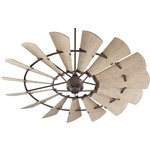 Windmill Indoor / Outdoor Ceiling Fan - Oiled Bronze / Weathered Oak