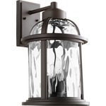 Winston Outdoor Wall Light - Oiled Bronze / Clear Hammered